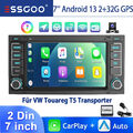 Android 13 Autoradio Für VW Touareg T5 Multivan Transporter CarPlay KAM GPS Navi