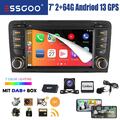 2+64G Carplay Android13 Autoradio GPS BT RDS Kam DAB+ Für Audi A3 S3 RS3 8P1 8PA