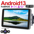 Pumpkin 4GB 64GB 10.1" Android 13 Autoradio 2 DIN GPS Navi DAB USB RDS BT+Kamera