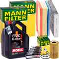 MANN INSPEKTIONSPAKET+5L MOTUL 5W-40 ÖL passend für RENAULT CLIO 4 DACIA 1.2Tce