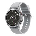 Samsung Galaxy Watch4 Classic 46 mm silber intelligente Uhr mit Ridge Sport