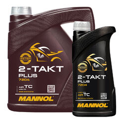 5 (4+1) Liter MANNOL 2-Takt Plus teilsynthetisches Mischöl