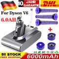 6,0Ah Für Dyson V6 Akku DC58 DC59 DC61 DC62 SV03 SV05 SV09 Animal & 3x Filters