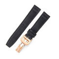 Premium Echtleder Futter Canvas Uhr Band Straps Herren 20 21 22mm Fit IWC