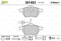 VALEO Bremsbelagsatz, Scheibenbremse Vorderachse u.a. für AUDI, SEAT, SKODA, VW