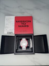 Omega X Swatch MoonSwatch Mission to Mars Biokeramikgehäuse-Rot mit Weißem...