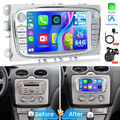 64G Android13 Autoradio mit Kamera Carplay GPS Für Ford Focus MK2 Mondeo C S Max