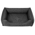 Hundebett Haustierbett Hundekorb Tierbett Hundesofa Schlafplatz 65x50 Dunkelgrau