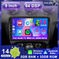 Für Audi TT MK2 8J 2006-2012 Autoradio Navi GPS Car Play DSP Android 14 2GB+32GB