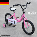 Gebraucht! 16 Zoll Kinder Fahrrad Rosa Mädchen Jungen Fahrrad Stahlrahmen