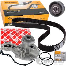 CONTI ZAHNRIEMENSATZ FEBI WASSERPUMPE für AUDI 80 VW GOLF JETTA PASSAT 1.6 - 1.7