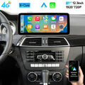 12,3" GPS für MERCEDES-BENZ W204 S204 NTG4.5 Android 13 Autoradio CarPlay 4+64GB