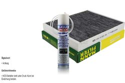 MANN-Innenraum-Filter+Liqui Moly Klima-Reiniger für Opel Mokka Meriva B K