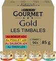 Nestle PURINA Gourmet Gold Raffiniertes Ragout Katzenfutter nass Sorten 96 x 85g