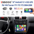 32G Android13 Autoradio Carplay GPS Navi SWC Für VW Touran 1T1 1T2 1T3 2004-2008