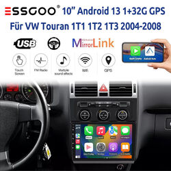 32G Android13 Autoradio Carplay GPS Navi SWC Für VW Touran 1T1 1T2 1T3 2004-2008