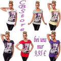 SeXy T-Shirt mit Photo-Print "Show Stopper" Gr. S/M od. M/L 6 Farben