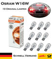 10x Osram W16W 12V 921 Standard Weiß Bremslicht Hecklicht Rückfahrlicht Birne