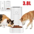 Hunde Katzen Wasser und Futterspender Futterautomat Wasserspender 3.8L 15*28cm