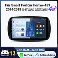 Carplay Android Für Mercedes Smart Forfour Fortwo 453 Autoradio NAVI DAB+ 4+64G