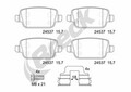 Bremsbelag Satz Bremsscheibe Scheibenbremse Breck Hinten für Ford Focus II