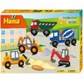 HAMA BÜGELPERLEN-SET MIDI BAUFAHRZEUGE 4000 PERLEN GESCHENKPACKUNG NEU