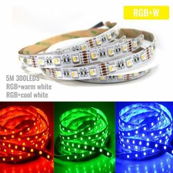 5m 10m LED Streifen 12V 24V RGBW RGBWW SMD5050 Stripe Band WIFI Alexa Controller