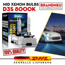 2 x Xenonbrenner D3S Lampe Birnen E-Zulassung für Audi A4 B8 Avant 8000K