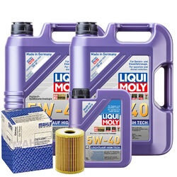 Motoröl 5W40 LIQUI MOLY High Tech 11L+MAHLE Ölfilter