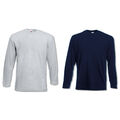 2er FRUIT OF THE LOOM SHIRT LONGSLEEVE VALUEWEIGHT LANGARM LONG SLEEVE T-SHIRT