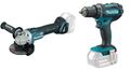 Makita Set 18V DGA504Z Akku-Winkelschleifer + DDF482Z Akku-Bohrschrauber Solo