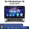 Carplay Android 13 Autoradio Für VW Multivan T5 08-2015 GPS Navi WIFI BT SWC 64G