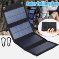 20W Faltbar Solarpanel Solarmodul Power Bank Handy USB Ladegerät Camping Wandern