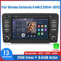 Für SKoda Octavia II MK2 2004-2013 Carplay Android13.0 Autoradio GPS NAVI 2+64GB