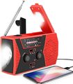 Notfall Solar Radio Handkurbel FM/AM/NOAA SOS Handy USB Ladegerät LED Taschenlam