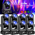 8Stück 150W 6+12 Prisma 8 Gobo LED Beam Moving Head Bühnenlicht DMX DJ Spotlicht