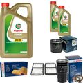 BOSCH Inspektionspaket 7 L Castrol 5W-30 M für Mazda Premacy 2.0 TD 323 F VI