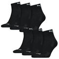 6 Paar Puma Quarter Socken Frottee-Sohle Gr. 35 - 46 Unisex Cushioned Kurzsocken