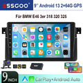 Kam 9 Zoll 2+64G Android 13 Autoradio GPS NAVI BT Apple CarPlay FÜR BMW E46 DAB+