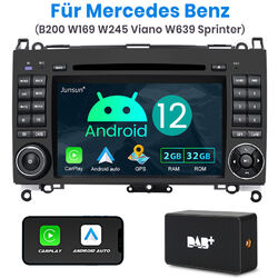 7" Autoradio Für Mercedes-Benz A/B Klasse Vito Viano Sprinter CD DAB+BT GPS Navi