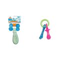 Nylabone Puppy Dog Teething Chew Toy Pacifier, Bacon Flavour, for Puppies Up to 