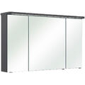 Badezimmer Spiegelschrank 120cm grau Badspiegel Badmöbel Spiegel LED & Steckdose