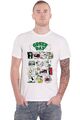 Green Day T Shirt Dookie hall of fame band logo Nue offiziell Herren Weiß