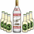 Vodka Lemon Set - Stolichnaya Vodka 1L (40% Vol) + 6x Thomas Henry Bitter Lemon