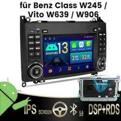 For Mercedes Benz A/B/V Klasse 7zoll Android13 Autoradio GPS Navi Carplay 32G BT