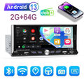 6.9 Zoll Single 1 DIN 64GB Android 13.0 DAB+ Autoradio Carplay GPS Navi WiFi MP5