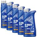 5L MANNOL 4 TAKT PLUS 10W-4 MOTORÖL passend für API SL JASO MA M2 MOTTORAD ÖL