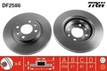 2x TRW DF2586 Bremsscheibe für DACIA LADA  passend für NISSAN RENAULT Bremsanlag