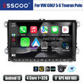 9" Android 13 32G Carplay Autoradio GPS Cam Für VW GOLF 5 6 Touran Passat Caddy