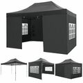 Pavillon Faltpavillon 2x2/3x3/3,3x3,3/3x4,5m Wasserdicht Stabil Anti-UV Faltbar